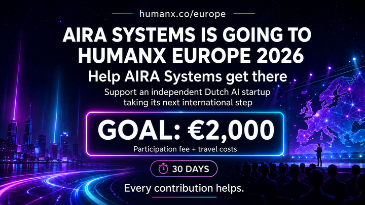 Help AIRA Systems Reach HumanX Europe 2026 campaign photo, 1 of 3