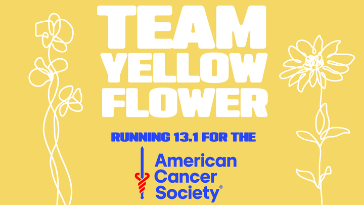 Team Yellow Flower Running for The American Cancer Society campaign photo, 1 of 2