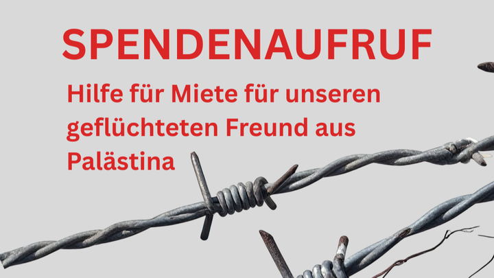 Mietkosten für unseren geflüchteten Freund aus Palästina campaign photo, 1 of 3