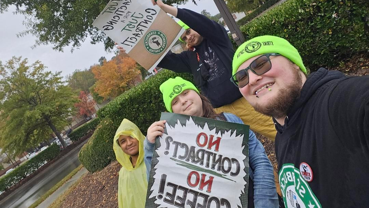64&Knollwood, Striking baristas! campaign photo, 1 of 3