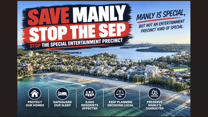 SAVE MANLY: STOP THE SEP campaign photo, 1 of 8