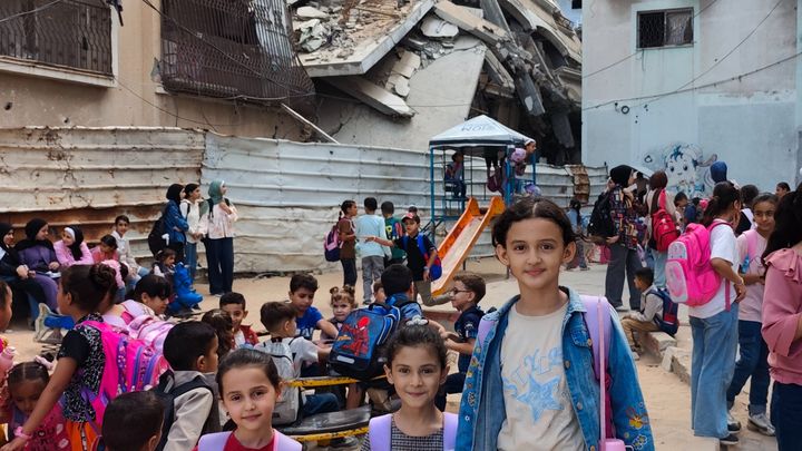 Save the child mariam and her family evacuate from gaza. campaign photo, 1 of 7