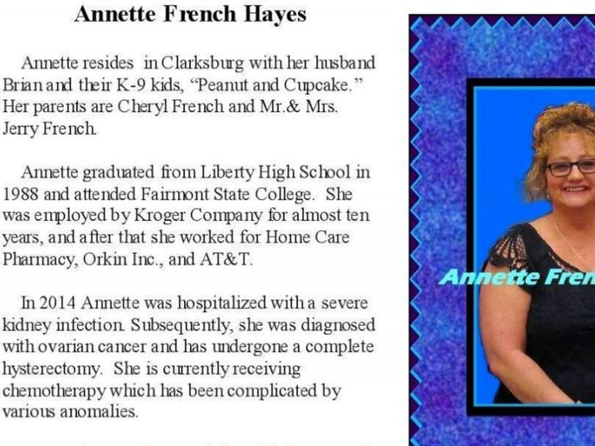 Fundraiser by Ronda Michael-Scalise : Annette French Hayes Medical Fund