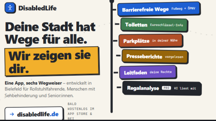Kampagnen-Foto für DisabledLife – eine App macht Städte barrierefrei, 1 von 4