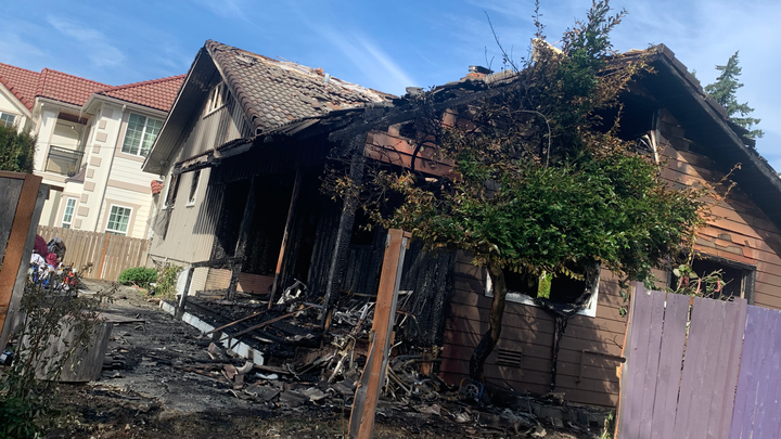 House fire and appeal for help campaign photo, 1 of 4