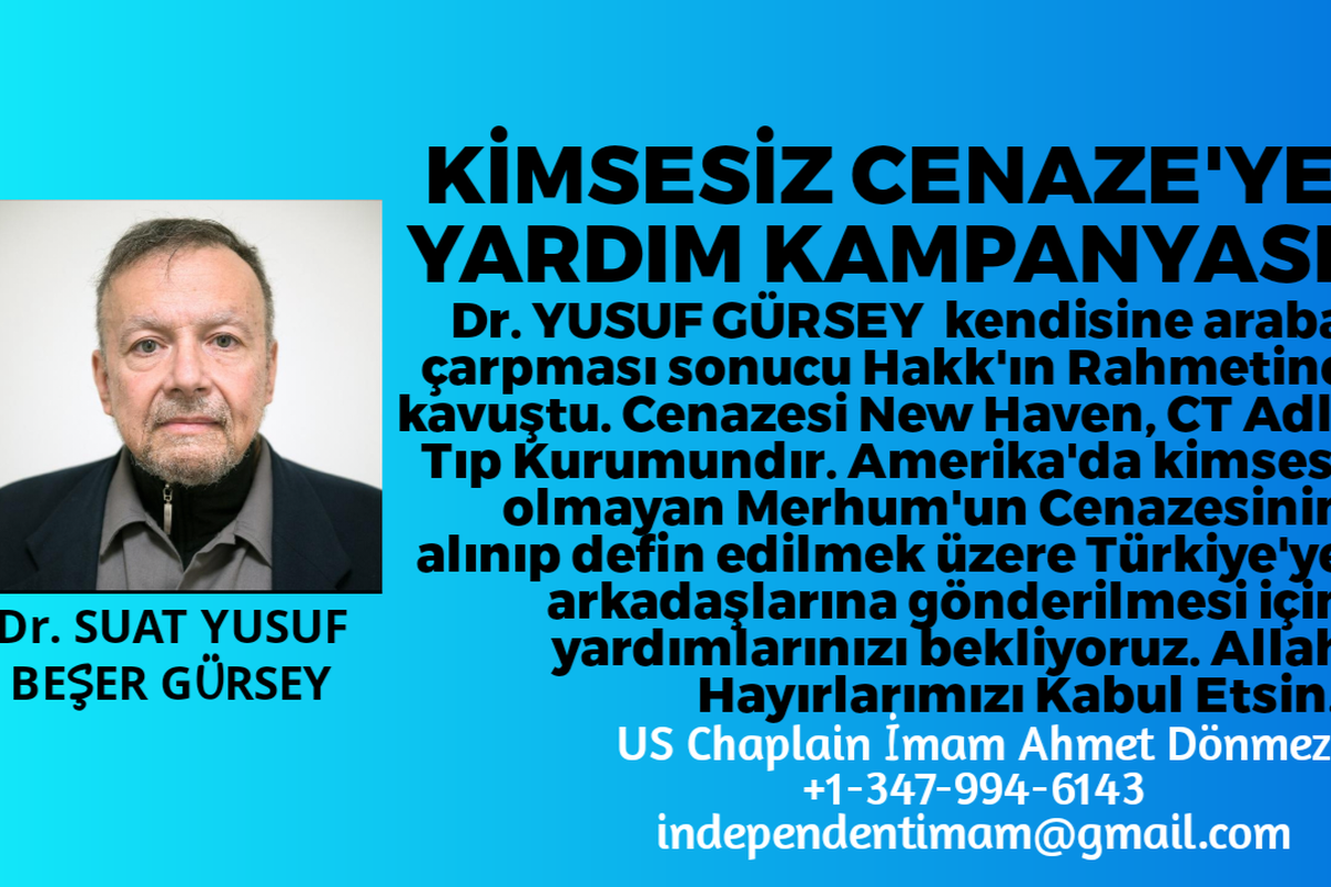 Fundraiser by Ahmet DONMEZ : KİMSESİZ CENAZEYE YARDIM KAMPANYASI - HELP  LONELY FUNERAL