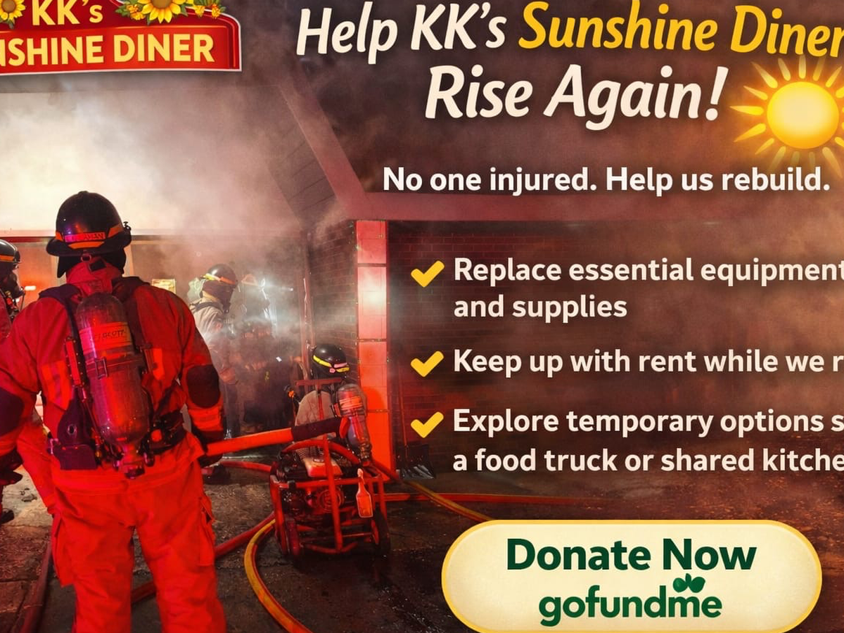 Help Saun’s KK’s SunShine Diner Recover After The Fire campaign photo, 1 of 8