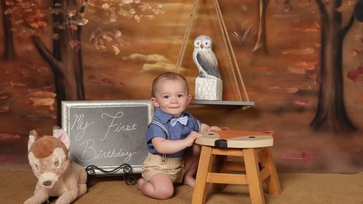 Wee Baby Hudson Smith's Pediatric Cancer Journey campaign photo, 1 of 2