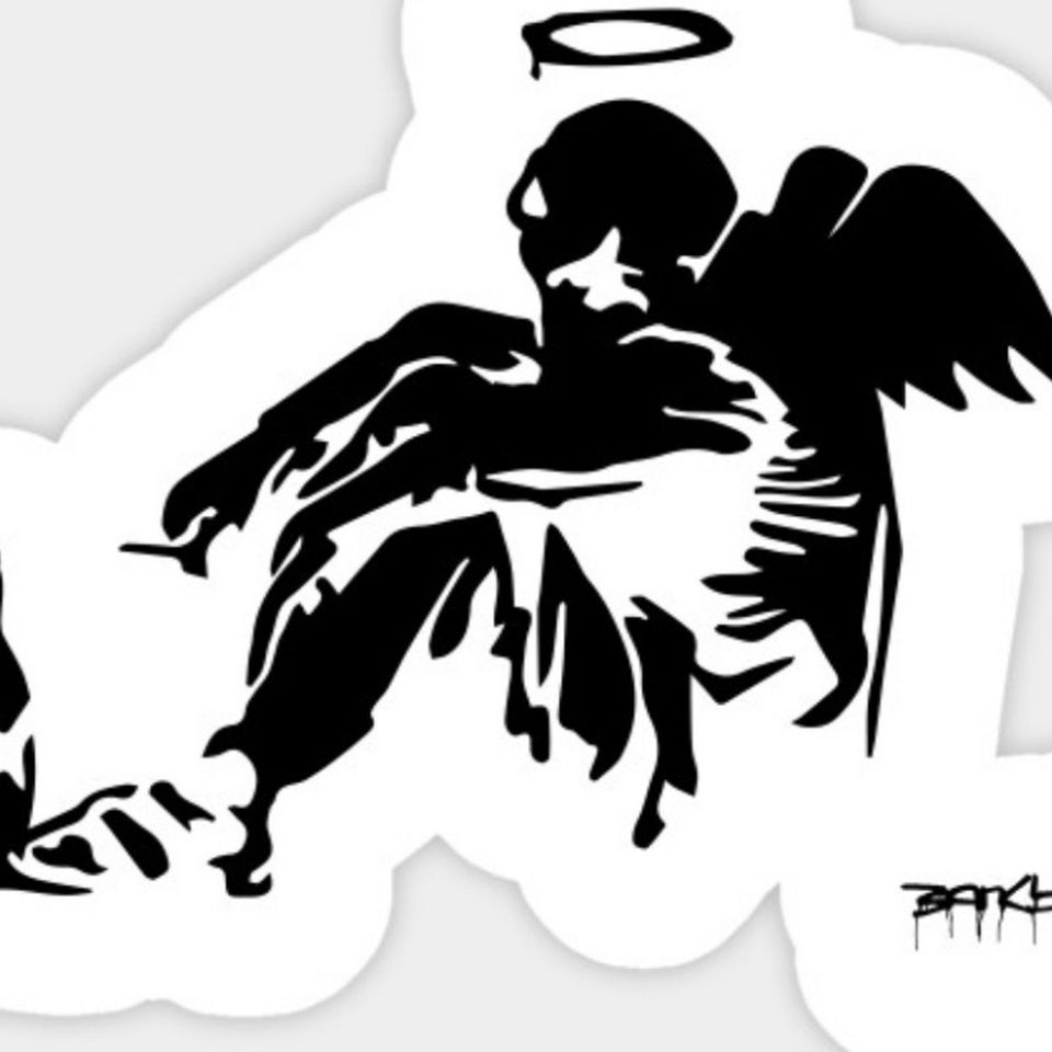 banksy fallen angel tattoo