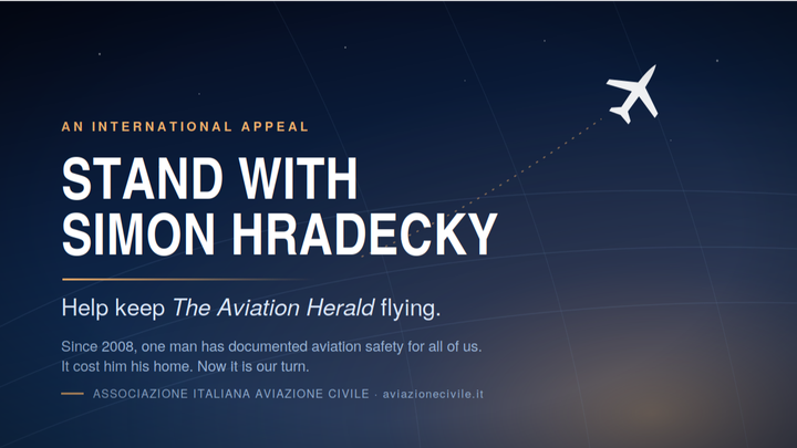 Foto della campagna Stand With Simon Hradecky — Keep The Aviation Herald Flying, 1 di 3
