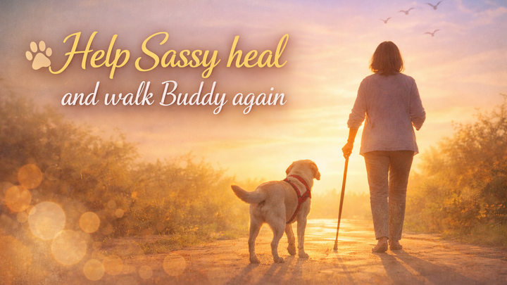 Help Sassy Heal and Walk Buddy Again campaign photo, 1 of 3