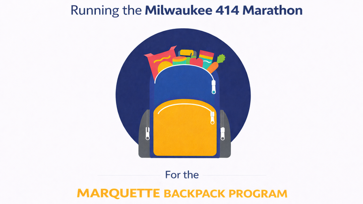 Running Milwaukee 414 Marathon for Marquette campaign photo, 1 of 3