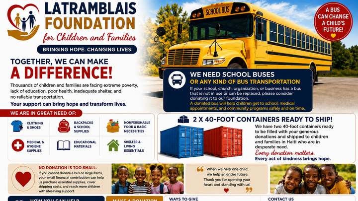 A BUS CAN CHANGE A CHILD’S FUTURE campaign photo, 1 of 3