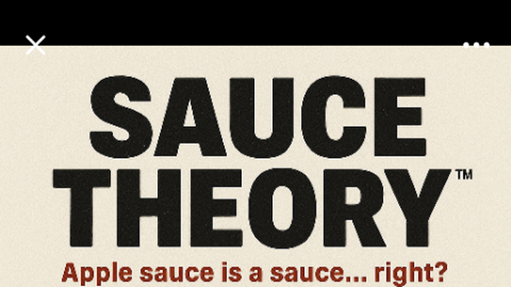 SAUCE THEORY™ — Apple Sauce Is a Sauce… Right? campaign photo, 1 of 5