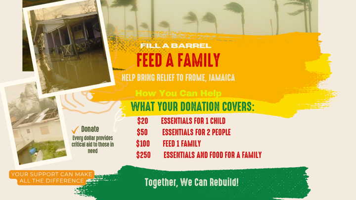 Help us support 100 families in Frome, Jamaica by December campaign photo, 1 of 6