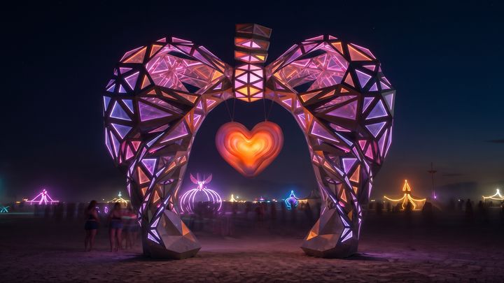 Heart Remains: Light Sculpture for Burning Man campaign photo, 1 of 4