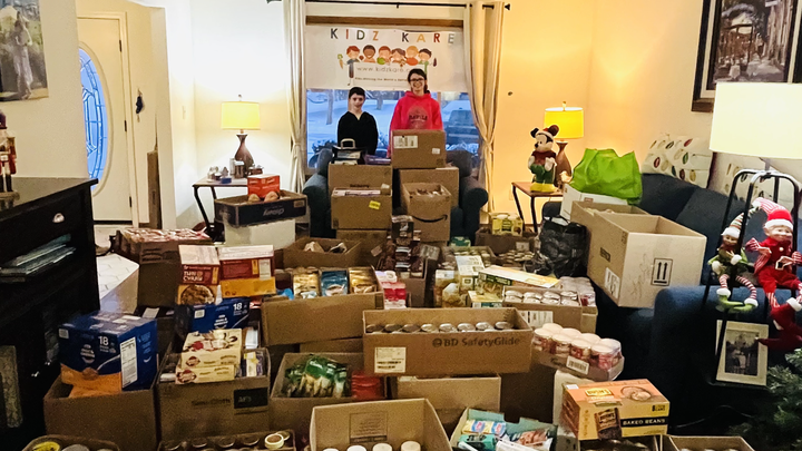 Sophia and Max's 2025-2026 Annual Holiday Food Drive campaign photo, 1 of 4