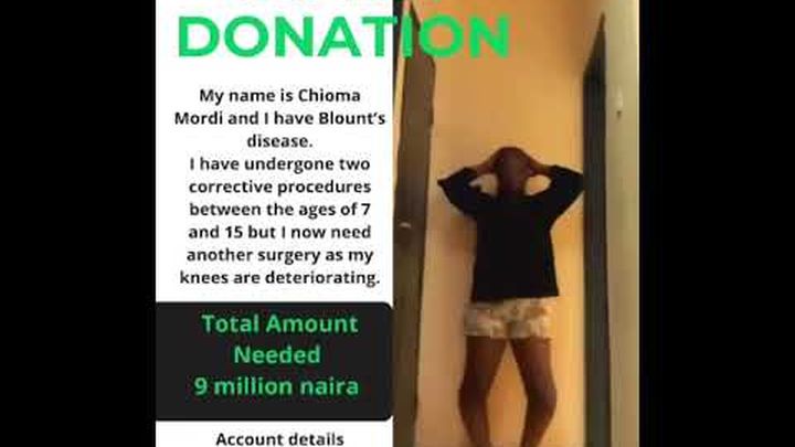 Help Chioma Get Life-Changing Knee Surgery for Blount’s Dise video thumbnail, 1 of 5