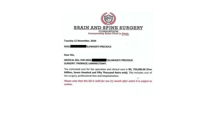 Help Seyi Walk Again: Support Her Surgery campaign photo, 1 of 2