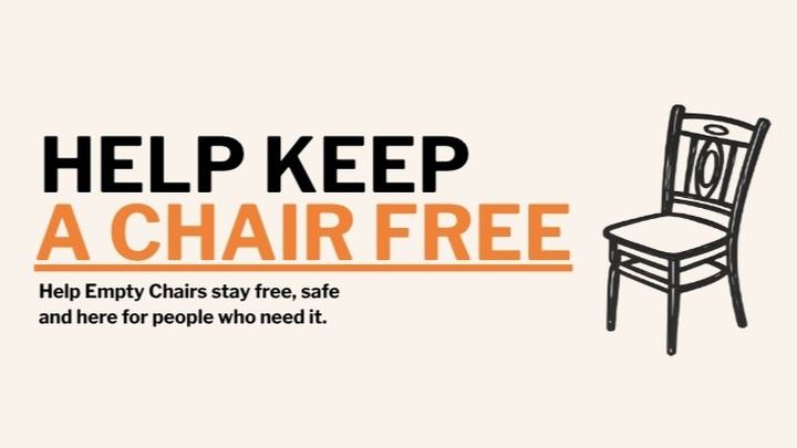 Empty Chairs campaign photo, 1 of 3