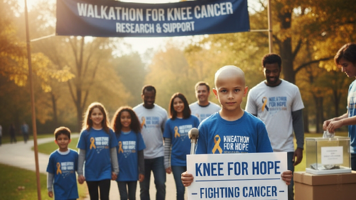 Knee cancer campaign photo, 1 of 4