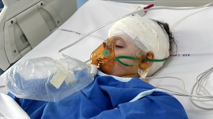 Samantha beat brain tumor and get urgent chemotherapy
