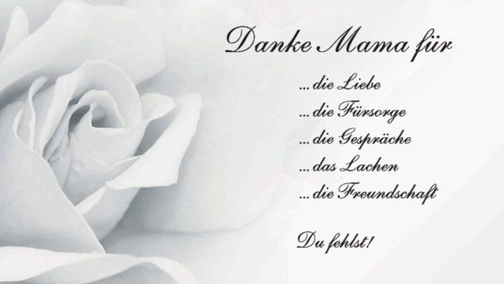 In tiefer Trauer um unsere Geliebte Mama campaign photo, 1 of 4