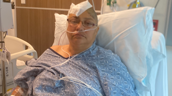 help cynthia fight her recovery to a brain tumor. campaign photo, 1 of 8