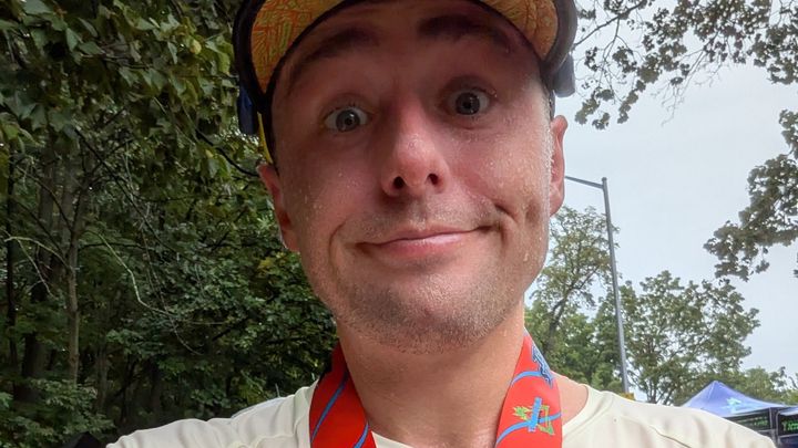Chris runs Athens Marathon for Medical Aid for Palestinians campaign photo, 1 of 6