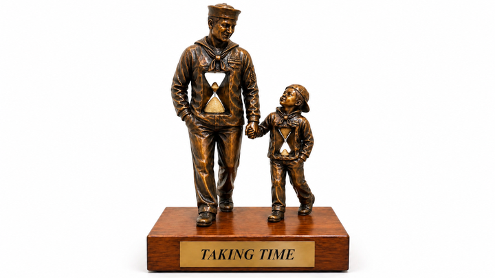 Veteran Tribute Sculpture “Taking Time” Veteransculptor.com campaign photo, 1 of 4