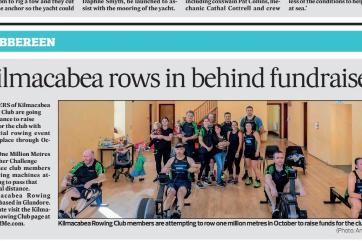 Fundraiser by Kilmacabea Rowing Club : Kilmacabea Rowing Club: 1million  Meters