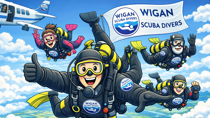 Wigan Scuba Divers Sponsored Skydive campaign photo, 1 of 3