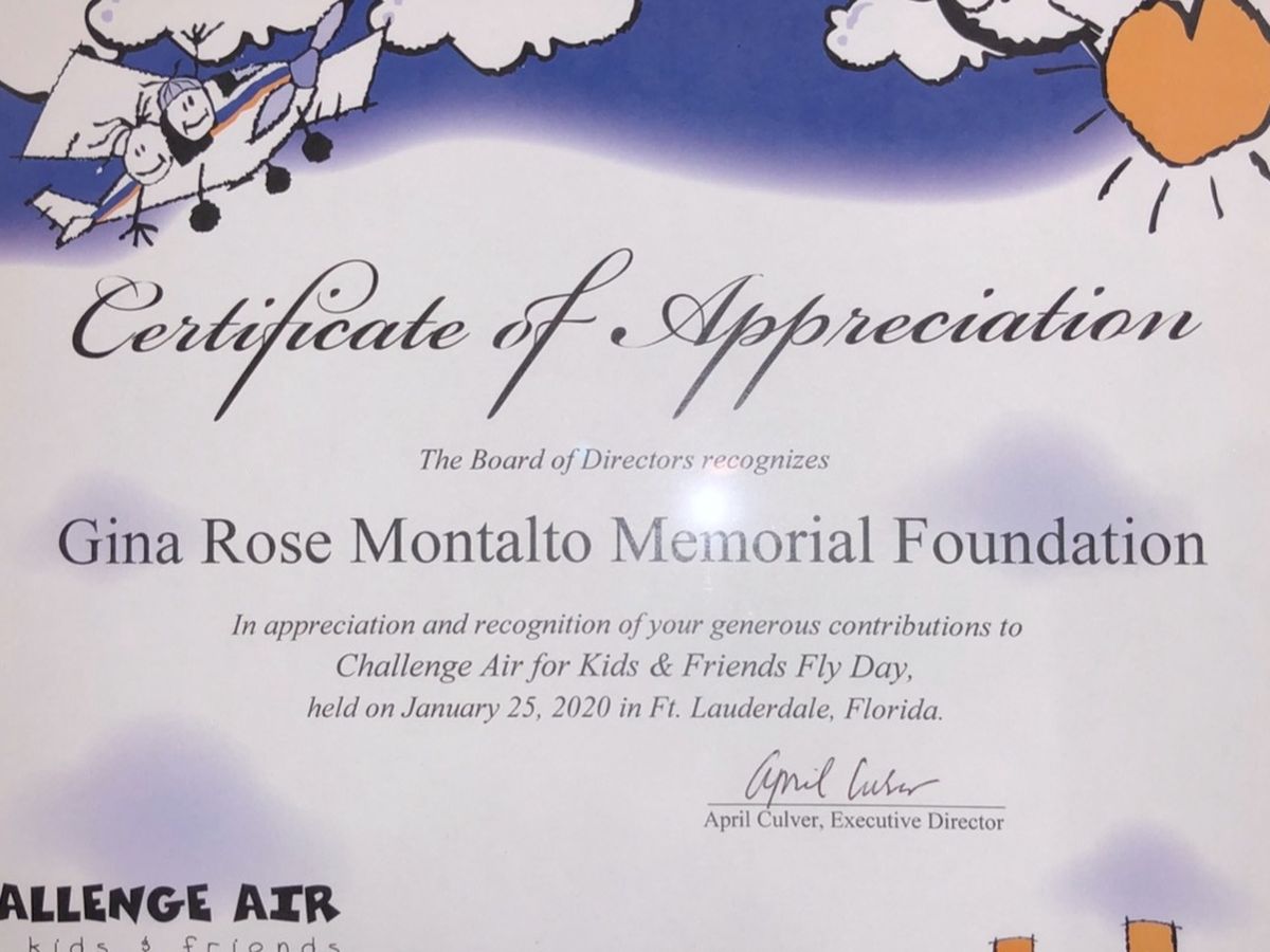 Fundraiser By Anthony Montalto Gina Montalto Memorial Foundation