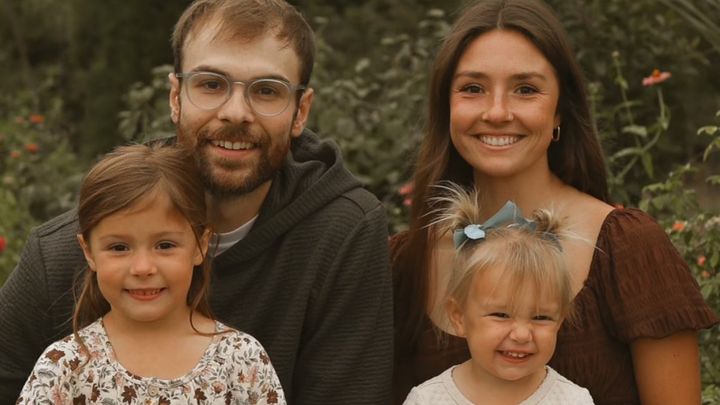 Spenser and his sweet three girls campaign photo, 1 of 3