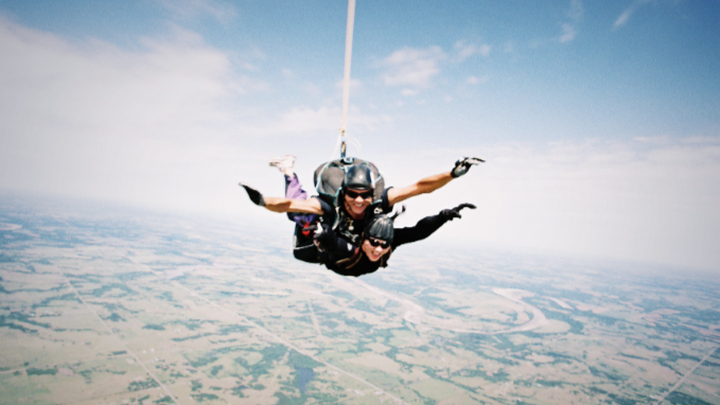 Skydiving for the lighthouse charity campaign photo, 1 of 3