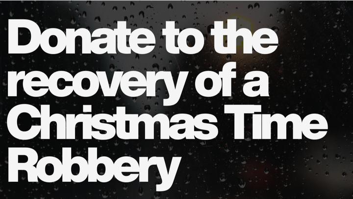 Rebuilding After Christmas Robbery campaign photo, 1 of 3