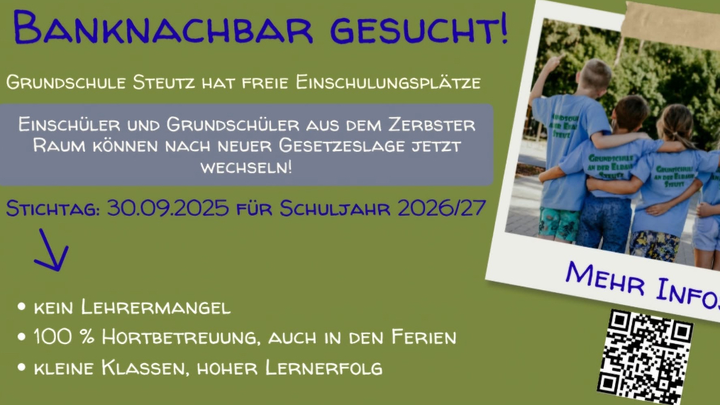 Rettung der Grundschule an der Elbaue Steutz campaign photo, 1 of 4