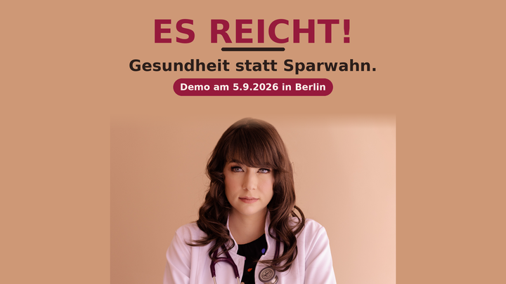 Gesundheit statt Sparwahn – Demo in Berlin am 5.9.26 campaign photo, 1 of 5