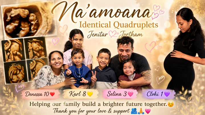 AS RARE AS 1 IN 15-64 MILLION, OUR IDENTICAL QUADS ARE HERE! campaign photo, 1 of 6