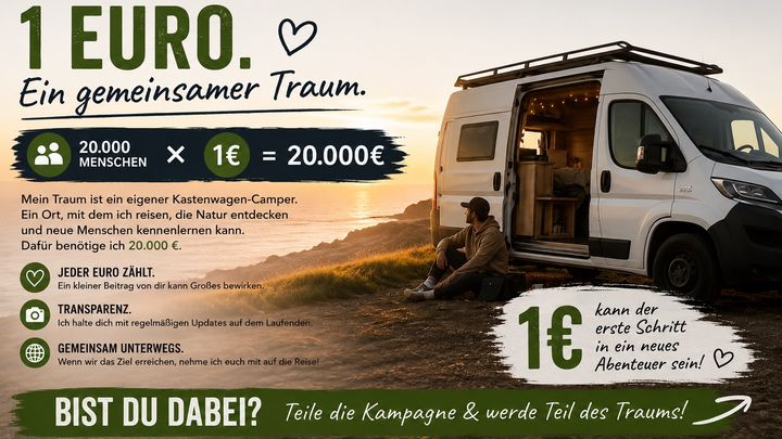 Hilf mir, meinen Traum vom Vanlife zu verwirklichen. campaign photo, 1 of 3