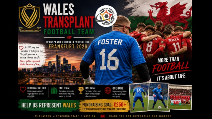 Help Me Represent Wales at the Transplant Football World Cup campaign photo, 1 of 3