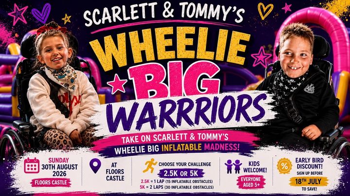 Scarlett & Tommy’s Wheelie big Inflatable Madness campaign photo, 1 of 3