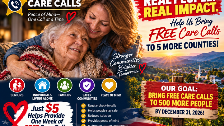 Help Bring FREE Care Calls to Seniors in 5 More Counties! campaign photo, 1 of 7