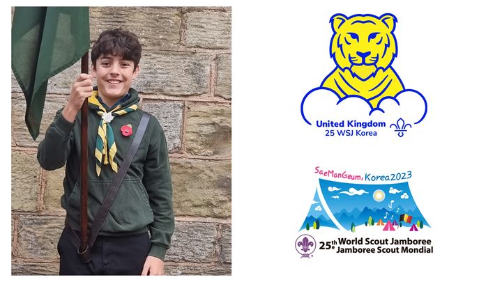 Alexander's World Scout Jamboree Fund campaign photo, 1 of 2