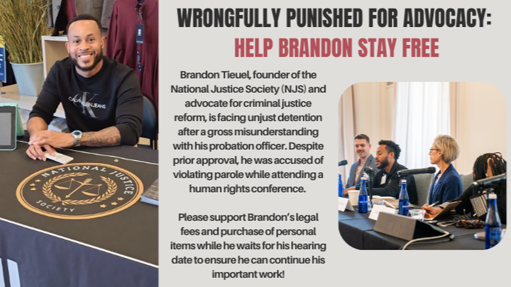 Wrongfully Punished for Advocacy: Help Brandon Stay Free! campaign photo, 1 of 3