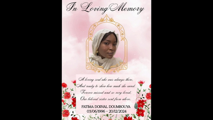 In Loving Memory of Fatima Dorval Doumbouya campaign photo, 1 of 2