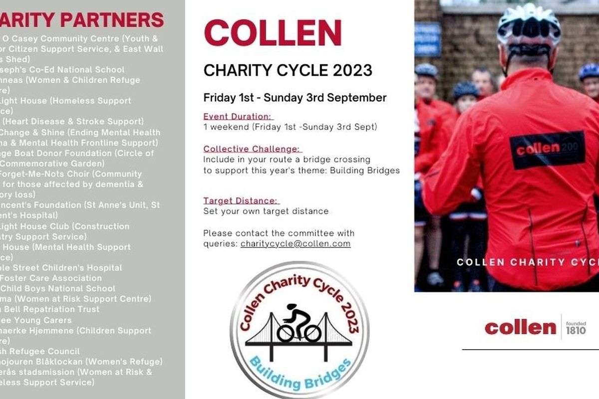 Fundraiser by Collen Construction Ltd : Collen Charity Cycle 2023: Building  Bridges