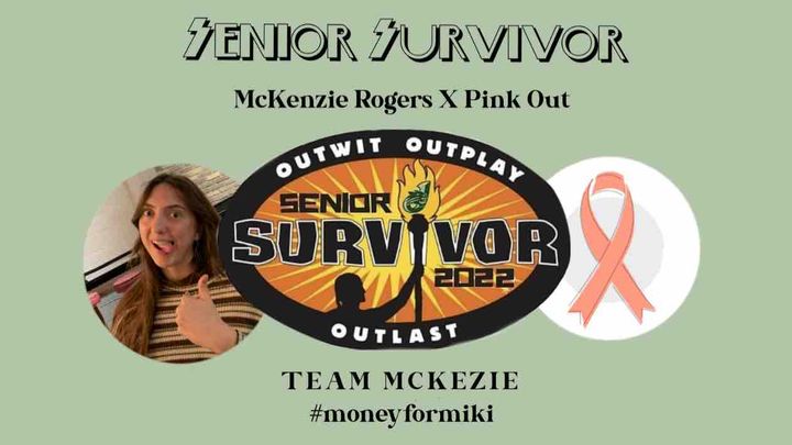 McKenzie Rogers Senior Survivor X Pink Out campaign photo, 1 of 2