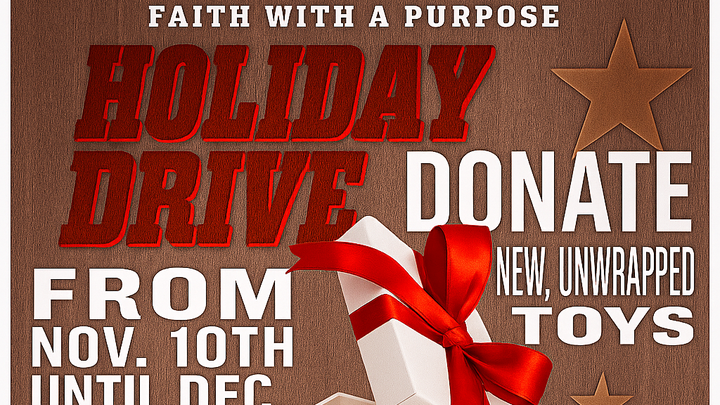Faith With Purpose: Holiday Toy Drive campaign photo, 1 of 4