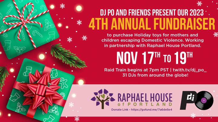 DJ Po & Friends Toy Fundraiser 4 Raphael House PDX campaign photo, 1 of 2